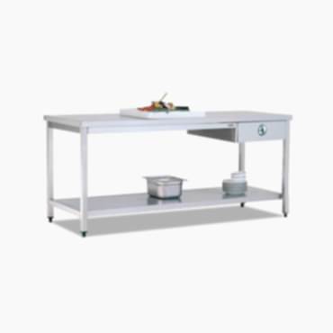 ÇALIŞMA TEZGAHI (Taban Raflı - Tek çekmeceli)